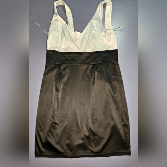 [EXPRESS STUDIO DESIGN] Black & White Colorblock Mini Dress《12》Like NEW - Picture 14 of 16